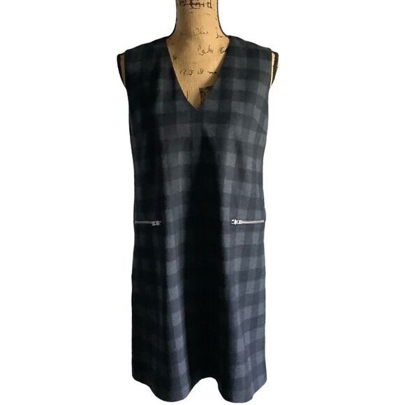 MADEWELL 1937 Buffalo Check Jumper Mini Dress Small - Picture 1 of 12